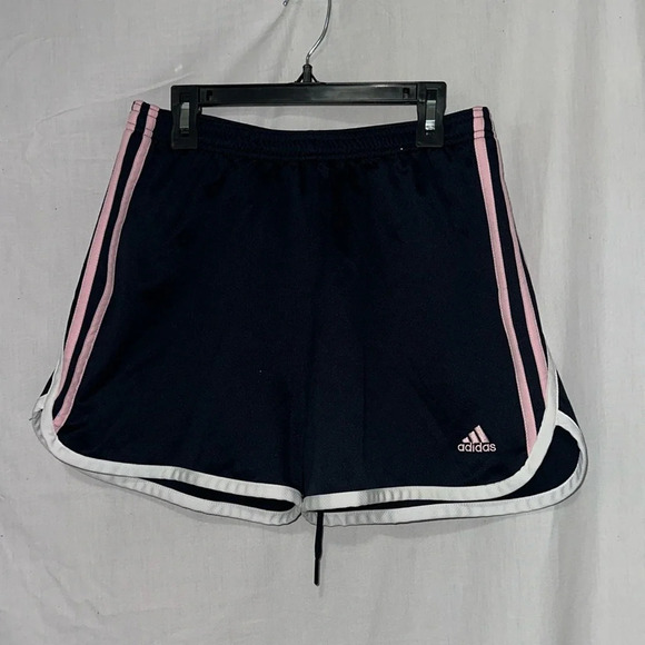 black pink white Adidas shorts size small 4" - Picture 1 of 3